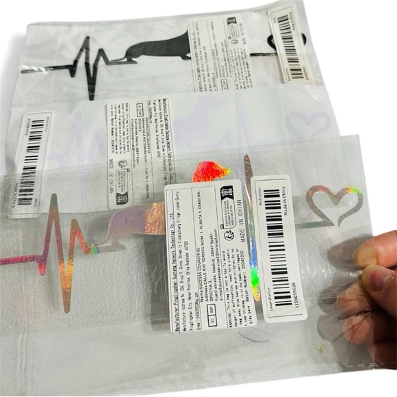 New Large Dachshund Heartbeat Car Decal - Picture 3 of 3